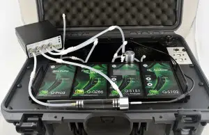 High range respiration package for gas exchange measurements in larger animals, mammals and humans